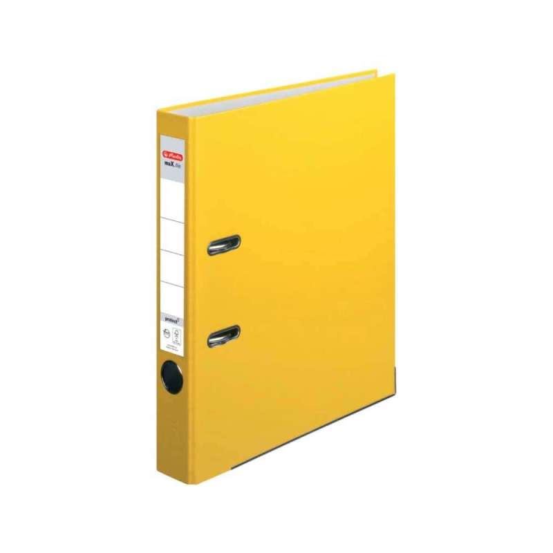 HERLITZ Ordner DIN A4 maX.file protect und protect PLUS, Farbe gelb, HERLITZ Ausführungen protect, Rückenbreite 50 mm HERLITZ Ordner DIN A4 maX.file protect und protect PLUS, Farbe gelb, HERLITZ Ausführungen protect, Rückenbreite 50 mm von Herlitz
