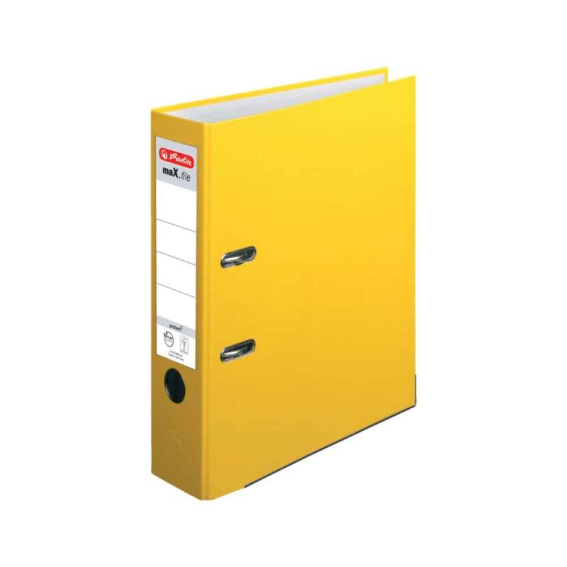 HERLITZ Ordner DIN A4 maX.file protect und protect PLUS, Farbe gelb, HERLITZ Ausführungen protect, Rückenbreite 80 mm HERLITZ Ordner DIN A4 maX.file protect und protect PLUS, Farbe gelb, HERLITZ Ausführungen protect, Rückenbreite 80 mm von Herlitz
