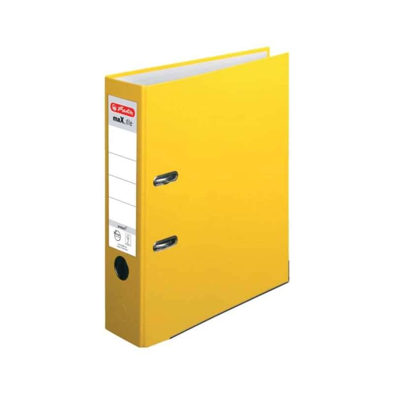 HERLITZ Ordner DIN A4 maX.file protect und protect PLUS, Farbe gelb, HERLITZ Ausführungen protect, Rückenbreite 80 mm HERLITZ Ordner DIN A4 maX.file protect und protect PLUS, Farbe gelb, HERLITZ Ausführungen protect, Rückenbreite 80 mm von Herlitz