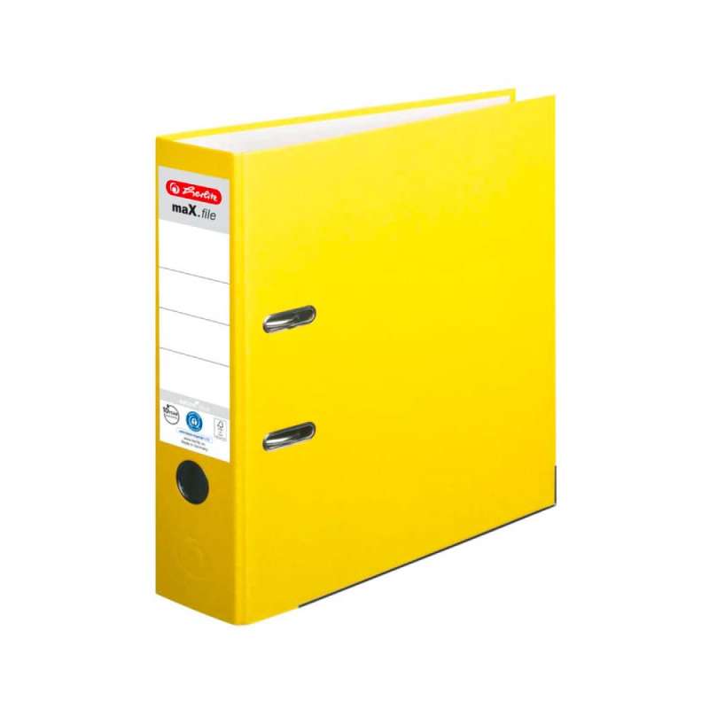 HERLITZ Ordner DIN A4 maX.file protect und protect PLUS, Farbe gelb, HERLITZ Ausführungen protect PLUS, Rückenbreite 80 mm HERLITZ Ordner DIN A4 maX.file protect und protect PLUS, Farbe gelb, HERLITZ Ausführungen protect PLUS, Rückenbreite 80 mm von Herlitz