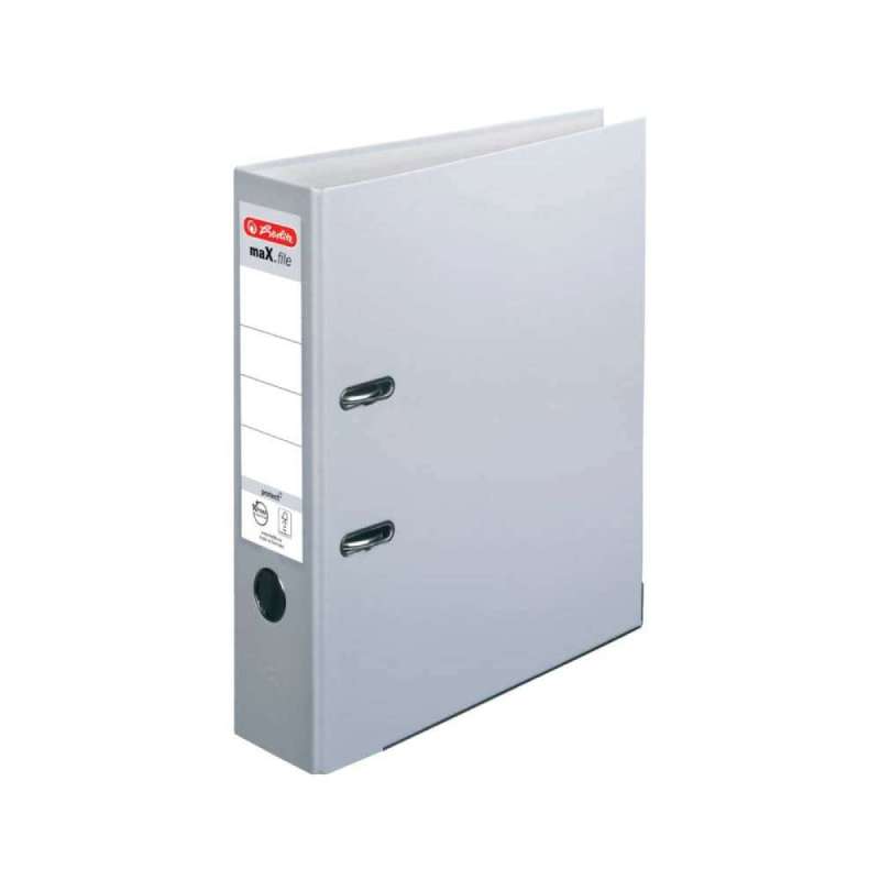 HERLITZ Ordner DIN A4 maX.file protect und protect PLUS, Farbe grau, HERLITZ Ausführungen protect, Rückenbreite 80 mm HERLITZ Ordner DIN A4 maX.file protect und protect PLUS, Farbe grau, HERLITZ Ausführungen protect, Rückenbreite 80 mm von Herlitz