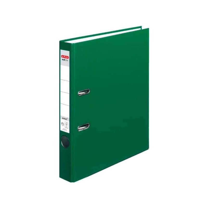 HERLITZ Ordner DIN A4 maX.file protect und protect PLUS, Farbe grün, HERLITZ Ausführungen protect, Rückenbreite 50 mm von Herlitz