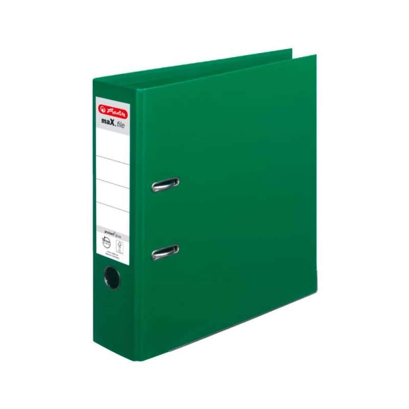 HERLITZ Ordner DIN A4 maX.file protect und protect PLUS, Farbe grün, HERLITZ Ausführungen protect PLUS, Rückenbreite 80 mm von Herlitz