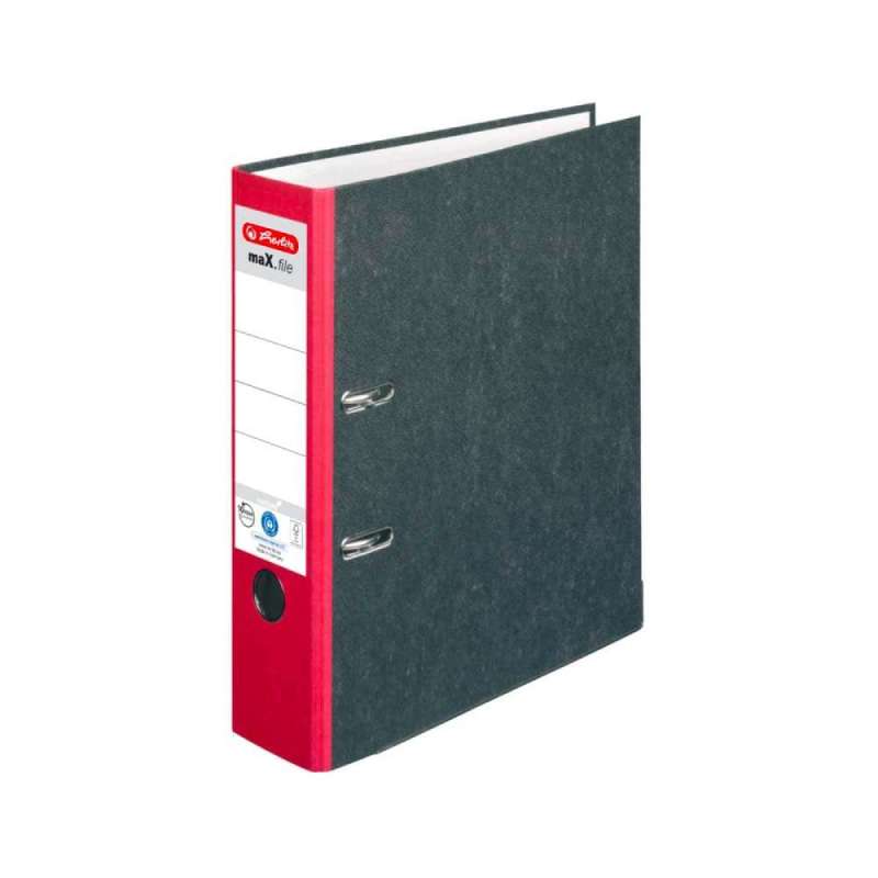 HERLITZ Ordner DIN A4 maX.file protect und protect PLUS, Farbe rot-natur, HERLITZ Ausführungen protect, Rückenbreite 80 mm HERLITZ Ordner DIN A4 maX.file protect und protect PLUS, Farbe rot-natur, HERLITZ Ausführungen protect, Rückenbreite 80 mm von Herlitz