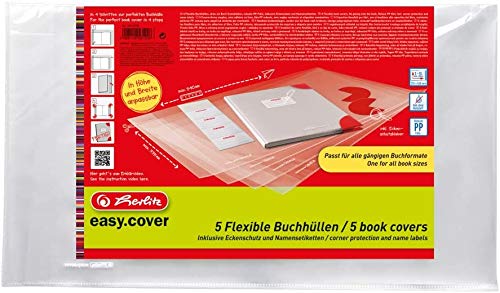 Herlitz 50014750 Buchhülle Easy Cover, 10 Stück im Polybeutel Herlitz 50014750 Buchhülle Easy Cover, 10 Stück im Polybeutel von Herlitz