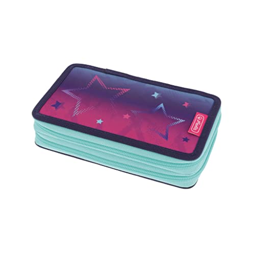 Herlitz Doppel Etui 23 teilig Pink Stars von Herlitz