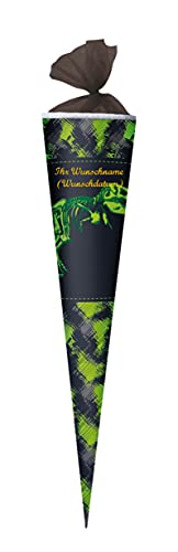 Herlitz Schultüte mit Namensgravur - Zuckertüte - 70cm - rund - "Dino" Herlitz Schultüte mit Namensgravur - Zuckertüte - 70cm - rund - "Dino" von Herlitz