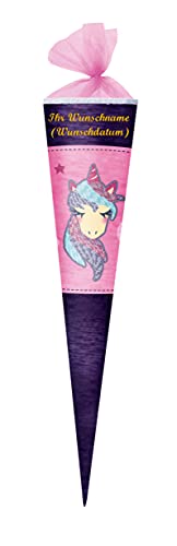 Herlitz Schultüte mit Namensgravur - Zuckertüte - 70cm - rund - "Einhorn" Herlitz Schultüte mit Namensgravur - Zuckertüte - 70cm - rund - "Einhorn" von Herlitz