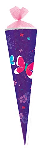 Herlitz Schultüte / Zuckertüte / 85cm / eckig / "Schmetterlinge" Herlitz Schultüte / Zuckertüte / 85cm / eckig / "Schmetterlinge" von herltz
