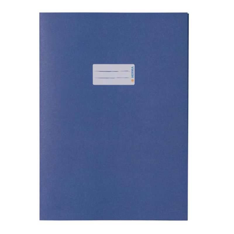 HERMA Heftumschlag Papier 80g/m2, Sets Einzeln, Format A4, Farbe dunkelblau von Herma