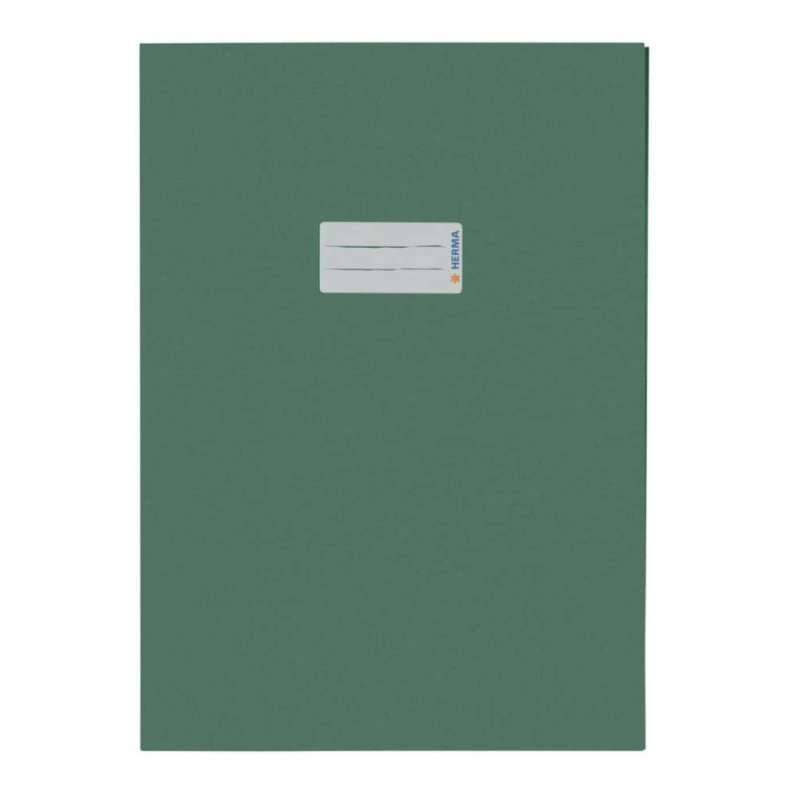HERMA Heftumschlag Papier 80g/m2, Sets Einzeln, Format A4, Farbe dunkelgrün von Herma