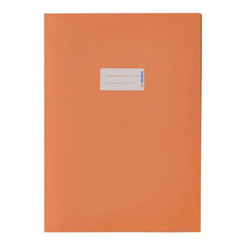 HERMA Heftumschlag Papier 80g/m2, Sets Einzeln, Format A4, Farbe orange von Herma