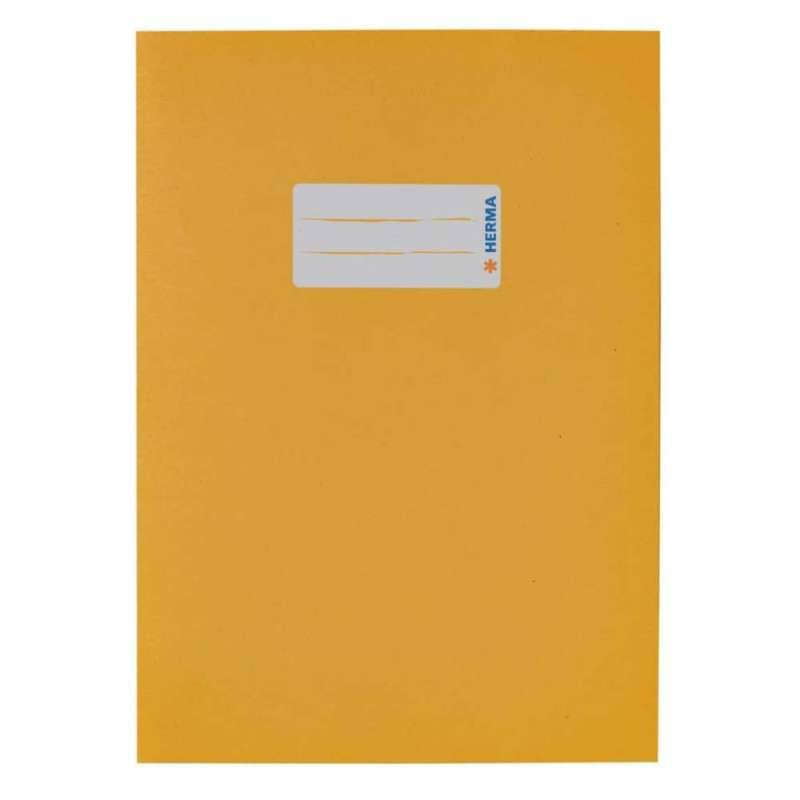 HERMA Heftumschlag Papier 80g/m2, Sets Einzeln, Format A5, Farbe gelb von Herma