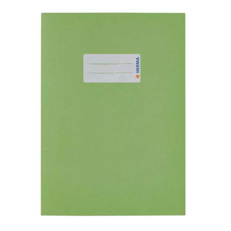 HERMA Heftumschlag Papier 80g/m2, Sets Einzeln, Format A5, Farbe grasgrün von Herma