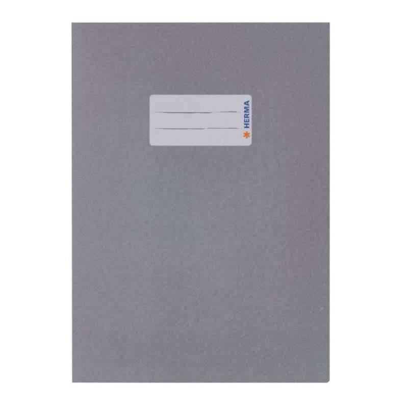 HERMA Heftumschlag Papier 80g/m2, Sets Einzeln, Format A5, Farbe grau von Herma