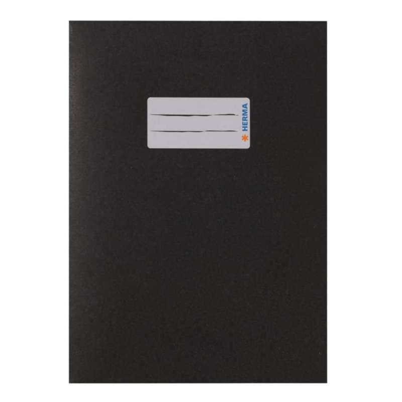 HERMA Heftumschlag Papier 80g/m2, Sets Einzeln, Format A5, Farbe schwarz von Herma