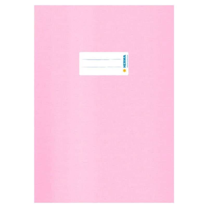HERMA Heftumschlag Plastik, Sets Einzeln, Format A4, Farbe rosa von Herma