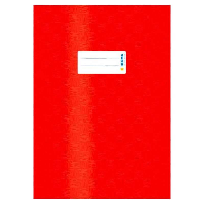 HERMA Heftumschlag Plastik, Sets Einzeln, Format A4, Farbe rot von Herma