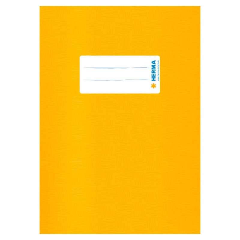 HERMA Heftumschlag Plastik, Sets Einzeln, Format A5, Farbe gelb von Herma