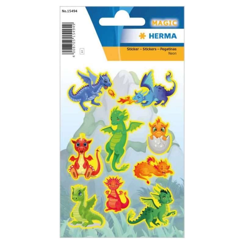 HERMA Sticker, Themenwelten Fantasie, HERMA Motive Drachen von Herma