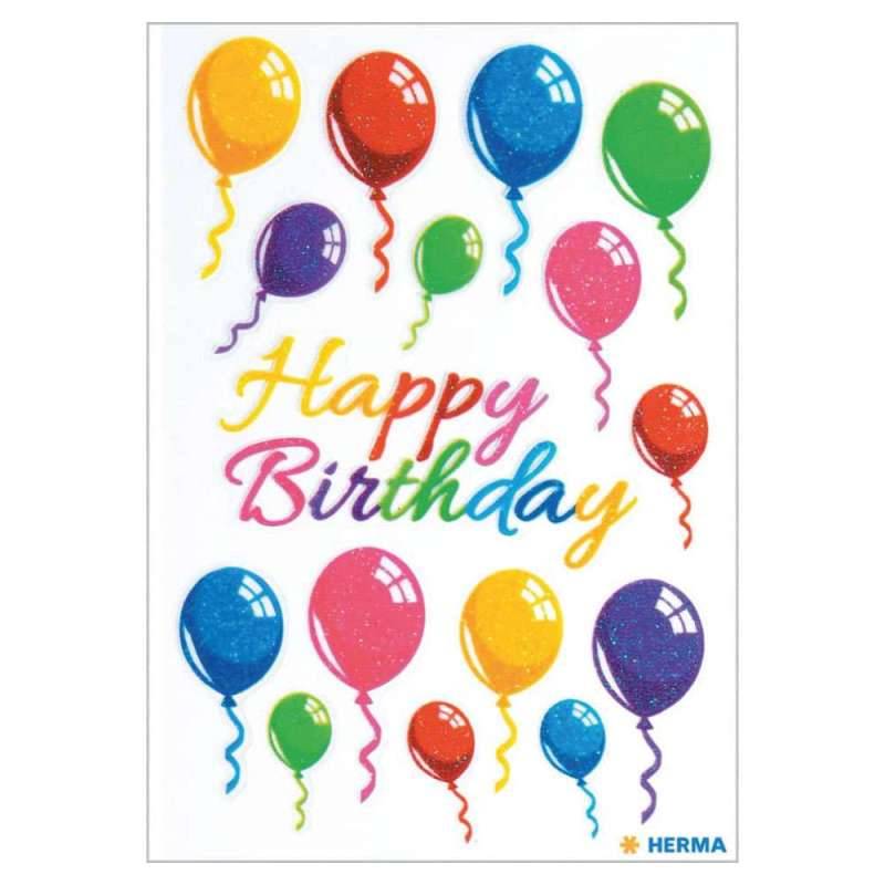 HERMA Sticker, Themenwelten Festtage, HERMA Motive Bunte Luftballons von Herma