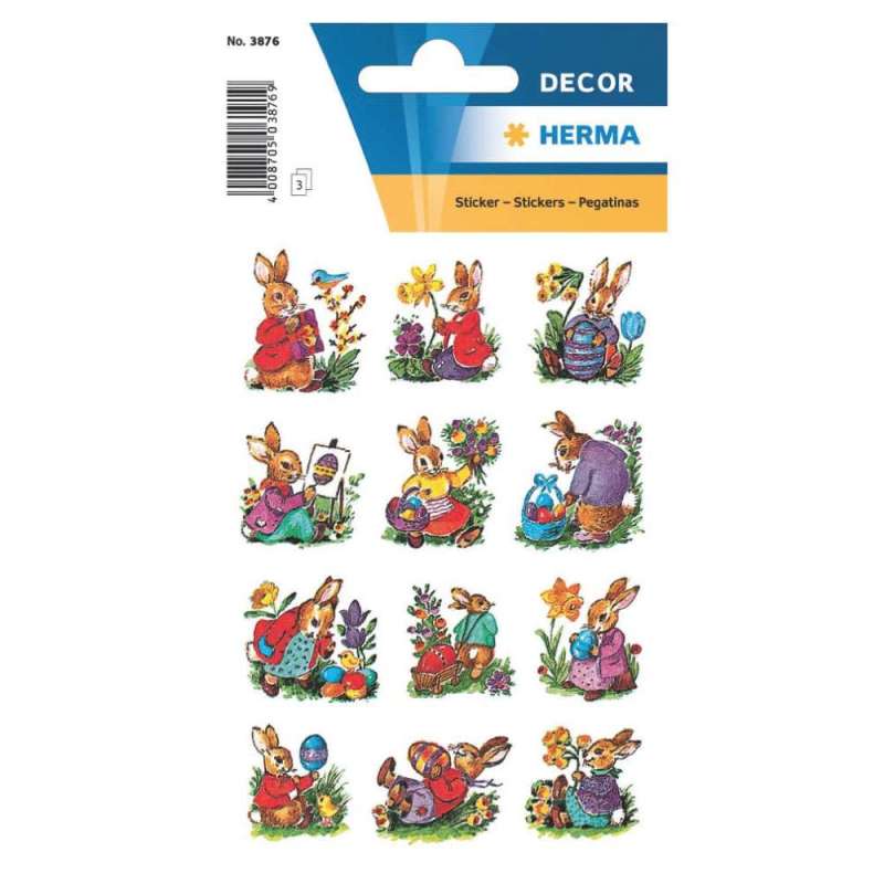 HERMA Sticker, Themenwelten Festtage, HERMA Motive Hasen nostalgisch von Herma