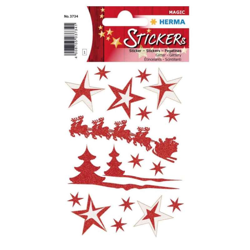 HERMA Sticker, Themenwelten Festtage, HERMA Motive Schlittenfahrt von Herma
