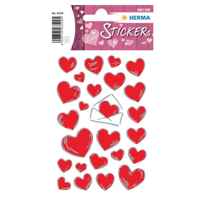 HERMA Sticker, Themenwelten Muster/Symbole, HERMA Motive Herzen & Briefe von Herma