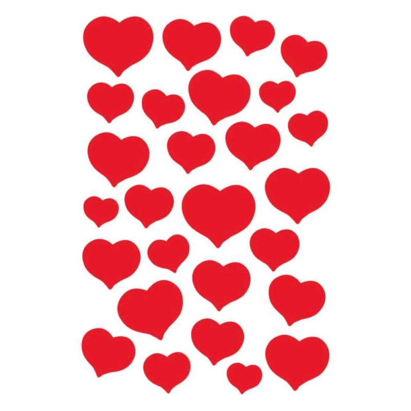 HERMA Sticker, Themenwelten Muster/Symbole, HERMA Motive rote Herzen von Herma