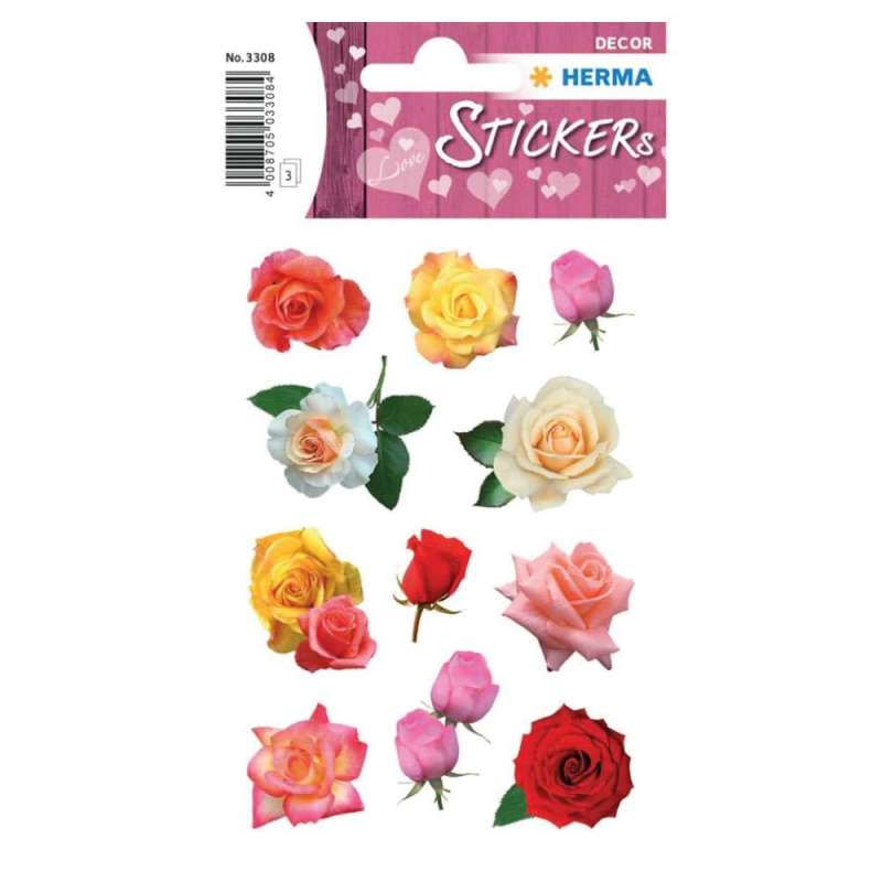 HERMA Sticker, Themenwelten Natur, HERMA Motive Rosenblüten von Herma