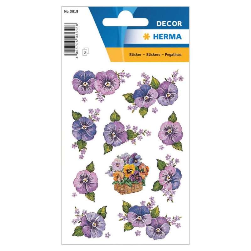 HERMA Sticker, Themenwelten Natur, HERMA Motive Stiefmütterchen von Herma