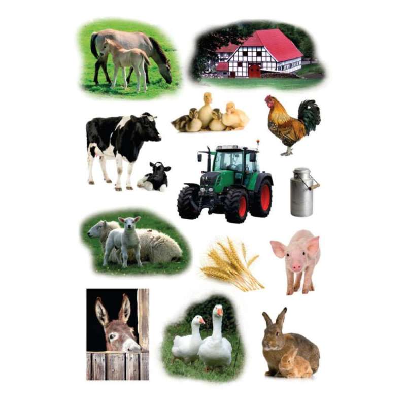 HERMA Sticker, Themenwelten Tiere, HERMA Motive Bauernhoftiere von Herma