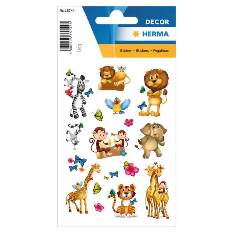 HERMA Sticker, Themenwelten Tiere, HERMA Motive Dschungel von Herma