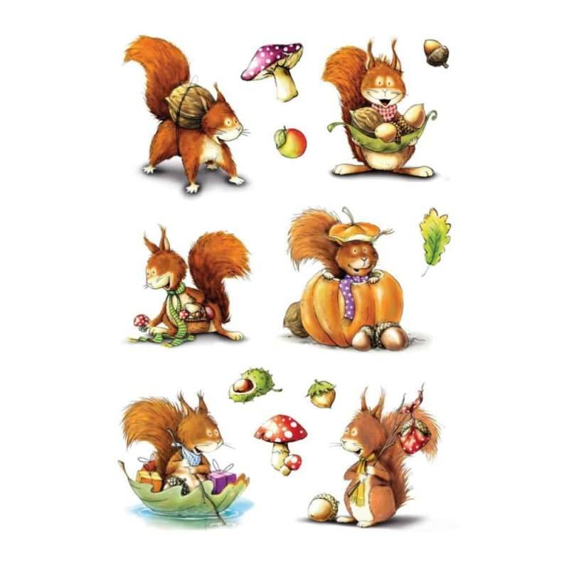 HERMA Sticker, Themenwelten Tiere, HERMA Motive Eichhšrnchen von Herma