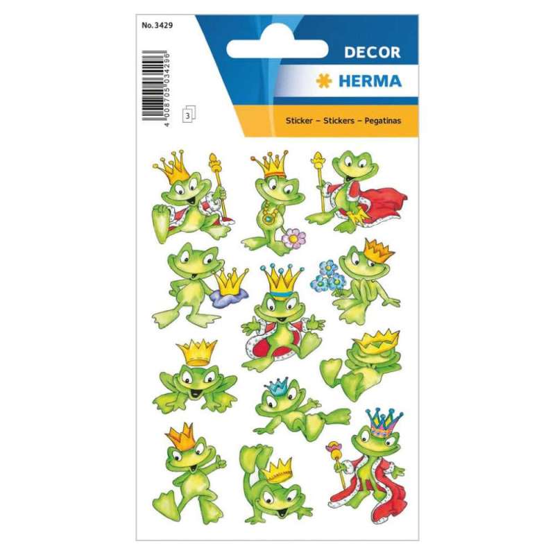 HERMA Sticker, Themenwelten Tiere, HERMA Motive Froschkšnig von Herma