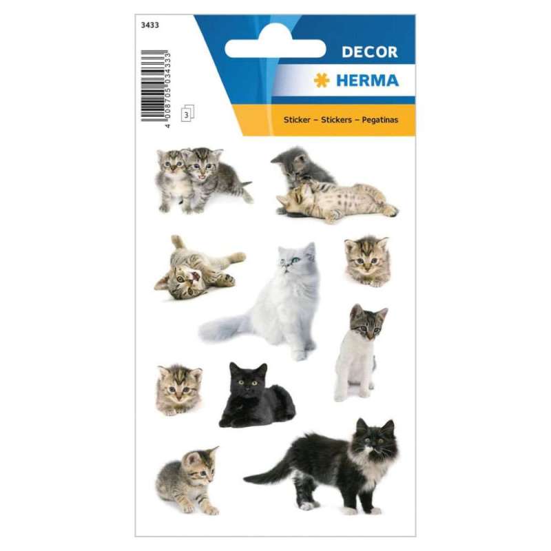 HERMA Sticker, Themenwelten Tiere, HERMA Motive Katzenfotos von Herma