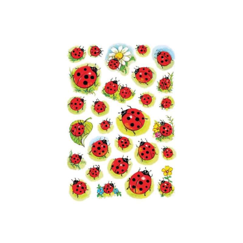 HERMA Sticker, Themenwelten Tiere, HERMA Motive Marienkäfer und Blume von Herma