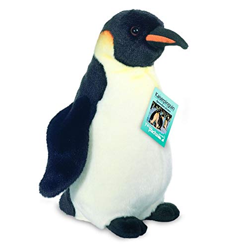 Teddy Hermann 90032 Kaiser-Pinguin 30 cm, Kuscheltier, Plüschtier, Sonderedition yaqu Pacha mit recycelter Füllung von Hermann Teddy