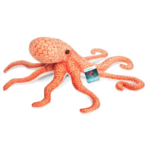 Teddy Hermann 90158 Oktopus 36 cm, Kuscheltier, Plüschtier mit recycelter Füllung, Sonderedition yaqu Pacha von Hermann Teddy