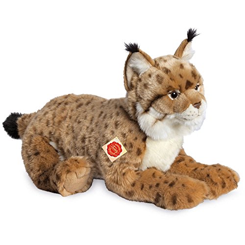 Teddy Hermann 90467 Luchs liegend 45 cm, Kuscheltier, Plüschtier mit recycelter Füllung von Hermann Teddy