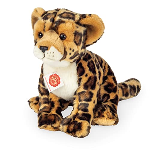 Teddy Hermann 90472 Leopard sitzend 27 cm, Kuscheltier, Plüschtier von Hermann Teddy