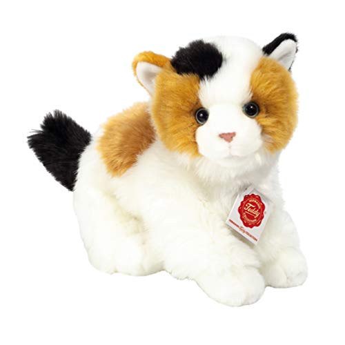 Teddy Hermann 90698 Glücks-Katze 24 cm, Kuscheltier, Plüschtier mit recycelter Füllung von Hermann Teddy