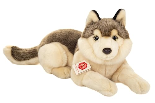Teddy Hermann 90855 Wolf liegend 40 cm, Kuscheltier, nachhaltiges Plüschtier mit recycelten Materialien Teddy Hermann 90855 Wolf liegend 40 cm, Kuscheltier, nachhaltiges Plüschtier mit recycelten Materialien von Hermann Teddy