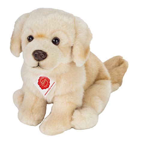 Teddy Hermann 91955 Hund Golden Retriever 25 cm, sitzend, Kuscheltier, Plüschtier mit recycelter Füllung von Hermann Teddy