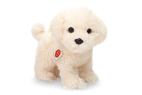 Teddy Hermann 91960 Hund Malteser Welpe stehend 23 cm, Kuscheltier, Plüschtier von Hermann Teddy