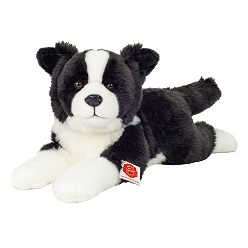 Teddy Hermann 91961 Hund Border Collie liegend 45 cm, Kuscheltier, Plüschtier von Hermann Teddy