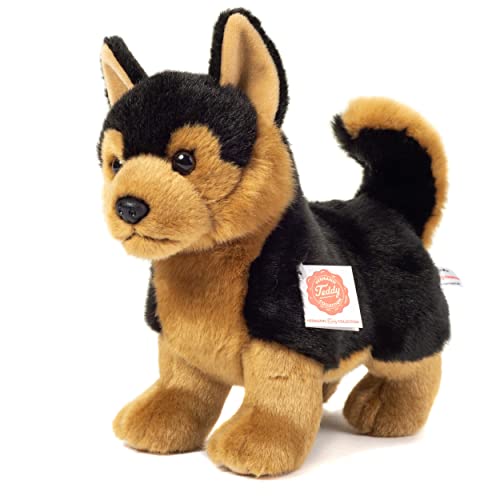 Teddy Hermann 91970 Schäferhund stehend 23 cm, Kuscheltier, Plüschtier mit recycelter Füllung von Hermann Teddy