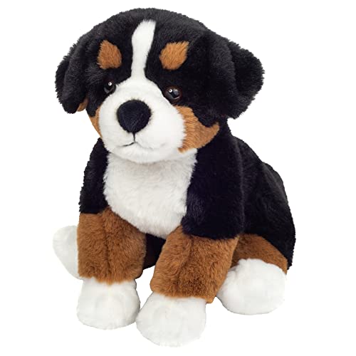 Teddy Hermann 91979 Berner Sennenhund sitzend 26 cm, Green Friends Kuscheltier, nachhaltiges Plüschtier aus recycelten Materialien von Hermann Teddy