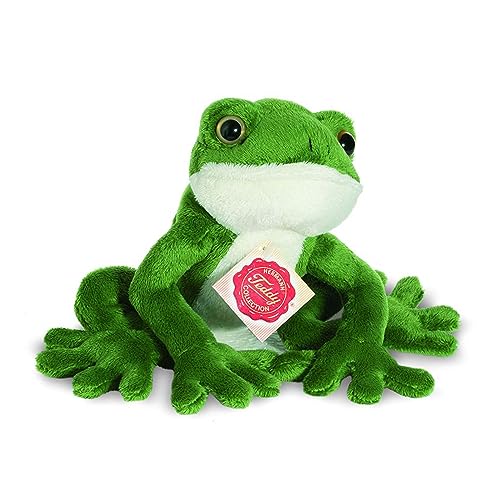 Teddy Hermann 92020 Frosch 15 cm, Kuscheltier, Plüschtier mit recycelter Füllung von Hermann Teddy