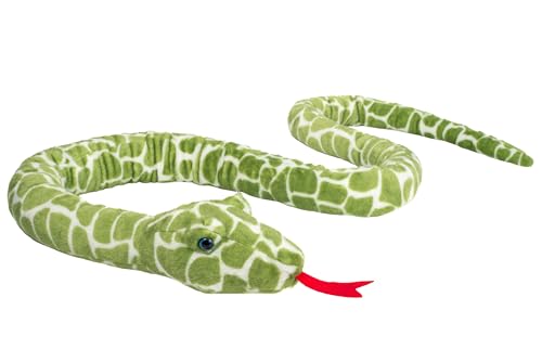 Teddy Hermann 92304 Schlange grün Gemustert 175 cm, Kuscheltier, Plüschtier von Hermann Teddy